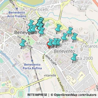 Mappa Via Martiri D'Ungheria, 82100 Benevento BN, Italia (0.4635)