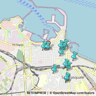 Mappa Piazza G. Garibaldi, 70122 Bari BA, Italia (1.01833)
