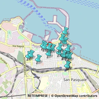 Mappa Piazza G. Garibaldi, 70122 Bari BA, Italia (0.725)