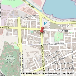 Mappa Via Brigata Regina, 90, 70123 Bari, Bari (Puglia)