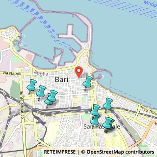Mappa 70122 Bari BA, Italia (1.38364)
