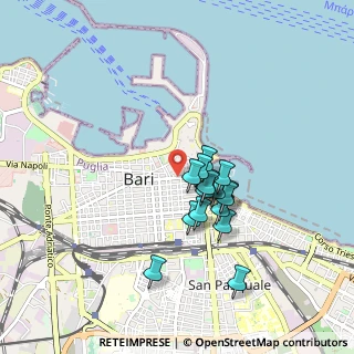 Mappa 70122 Bari BA, Italia (0.72625)