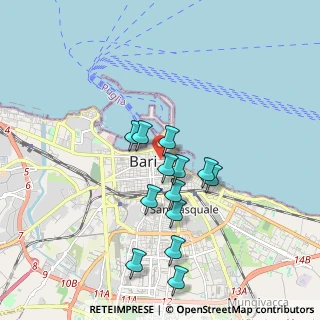 Mappa 70122 Bari BA, Italia (1.71692)