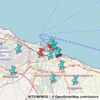 Mappa 70122 Bari BA, Italia (3.63917)