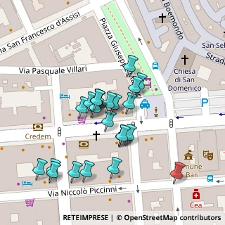 Mappa Corso Vittorio Emanuele I, 70100 Bari BA, Italia (0.02593)