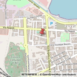 Mappa Via Davide Lopez, 13, 70123 Bari, Bari (Puglia)