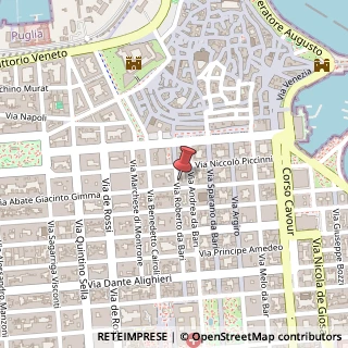 Mappa Via Roberto da Bari, 36, 70122 Bari, Bari (Puglia)