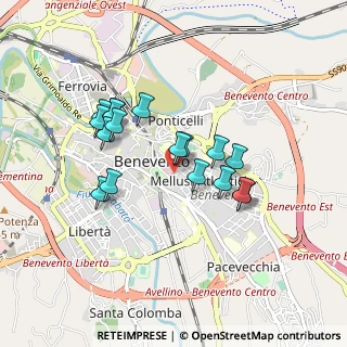 Mappa Via Tonina Ferrelli, 82100 Benevento BN, Italia (0.80765)