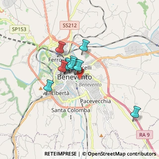 Mappa Via Tonina Ferrelli, 82100 Benevento BN, Italia (1.30455)