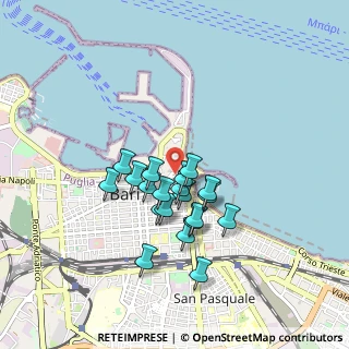 Mappa Strada Santa Teresa dei Maschi, 70122 Bari BA, Italia (0.7405)