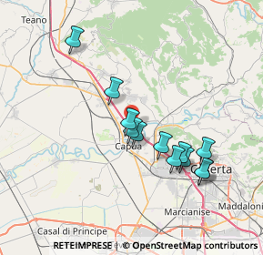 Mappa Contrada Bovenzi, 81041 Vitulazio CE, Italia (7.03417)