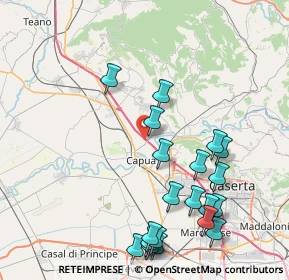 Mappa Contrada Bovenzi, 81041 Vitulazio CE, Italia (10.1625)