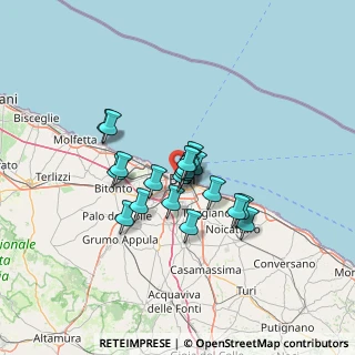 Mappa Via Ricciotto Canudo, 70123 Bari BA, Italia (9.8285)