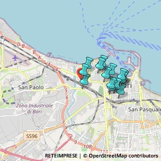 Mappa Via Napoli Traversa, 70132 Bari BA, Italia (1.572)