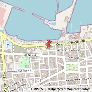 Mappa Via Pietro Ravanas, 1, 70123 Bari, Bari (Puglia)