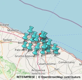 Mappa Largo S. Sabino, 70122 Bari BA, Italia (9.709)