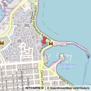 Mappa Via Venezia, 13, 70122 Bari, Bari (Puglia)