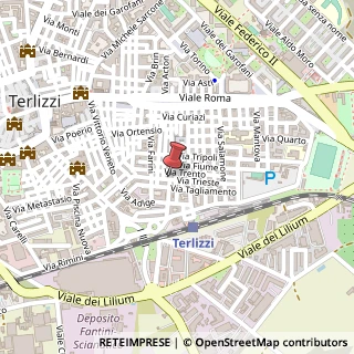 Mappa Via Derna, 40/42, 70038 Terlizzi, Bari (Puglia)
