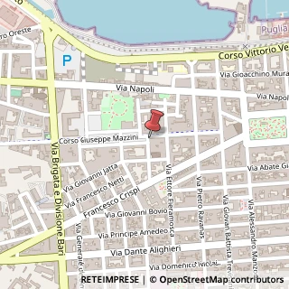 Mappa Corso Giuseppe Mazzini, 112, 70123 Bari, Bari (Puglia)