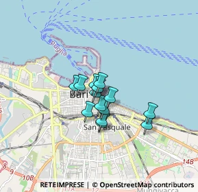 Mappa Corso Camillo Benso Cavour, 70121 Bari BA, Italia (1.055)