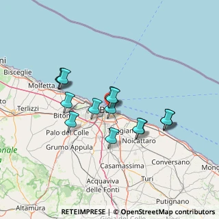 Mappa Largo Eroi del Mare, 70122 Bari BA, Italia (13.10267)