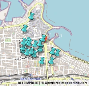 Mappa Corso Camillo Benso Cavour, 70121 Bari BA, Italia (0.444)