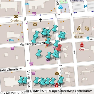 Mappa Via Marchese di Montrone, 70100 Bari BA, Italia (0.03704)