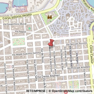 Mappa Via Marchese di Montrone, 33/A, 70121 Bari, Bari (Puglia)