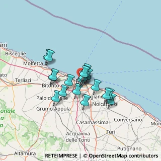 Mappa Via Napoli, 70122 Bari BA, Italia (9.758)