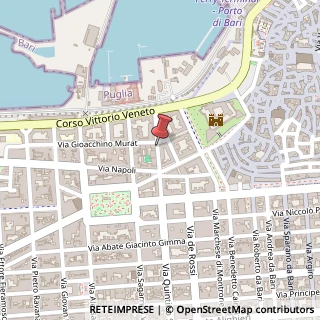 Mappa Via Giosuè Carducci,  27, 70122 Bari, Bari (Puglia)