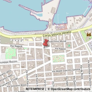 Mappa Via Napoli, 118, 70123 Bari, Bari (Puglia)