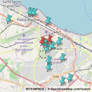 Mappa Via Salvatore D'Alesio, 70132 Bari BA, Italia (2.21125)