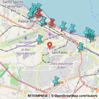Mappa Via Salvatore D'Alesio, 70132 Bari BA, Italia (3.021)
