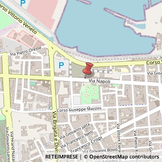 Mappa Via Napoli, 241, 70123 Bari, Bari (Puglia)