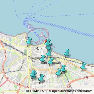Mappa San 70122, 70100 Bari BA, Italia (2.494)
