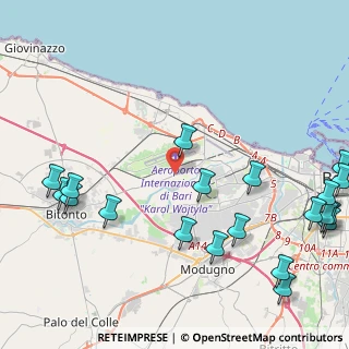 Mappa SP156, 70128 Bari BA, Italia (6.3275)