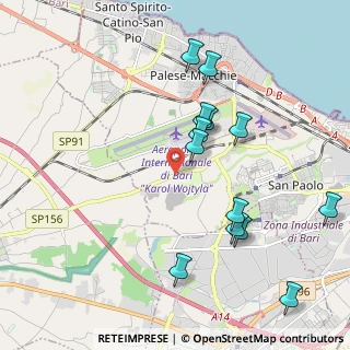 Mappa SP156, 70128 Bari BA, Italia (2.25308)