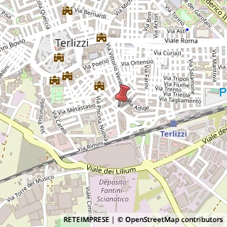 Mappa Via Giuseppe Mazzini, 105, 70038 Terlizzi, Bari (Puglia)