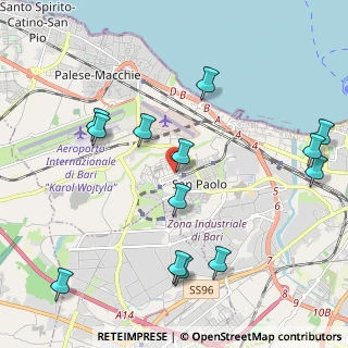 Mappa Via N. Cacudi Ang, 70132 Bari BA, Italia (2.58385)