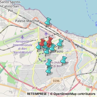 Mappa Via N. Cacudi Ang, 70132 Bari BA, Italia (1.22273)