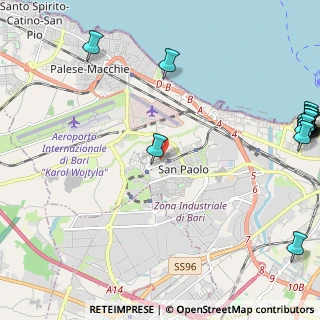 Mappa Via N. Cacudi Ang, 70132 Bari BA, Italia (3.76133)