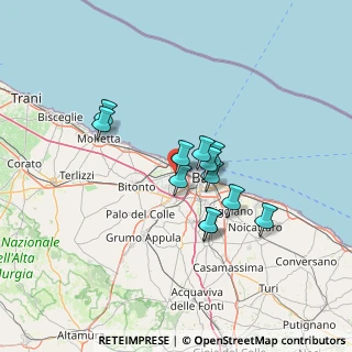 Mappa Via N. Cacudi Ang, 70132 Bari BA, Italia (10.95833)