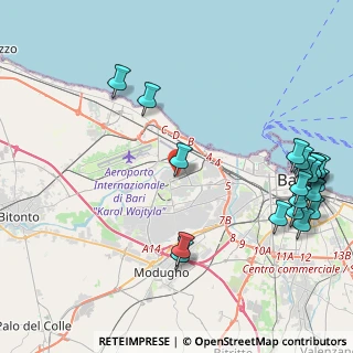 Mappa Via N. Cacudi Ang, 70132 Bari BA, Italia (5.956)
