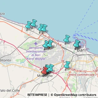 Mappa Via N. Cacudi Ang, 70132 Bari BA, Italia (3.99444)