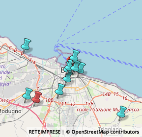 Mappa Via Boemondo, 70122 Bari BA, Italia (3.46545)