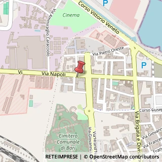 Mappa Via Napoli, 314, 70123 Bari, Bari (Puglia)