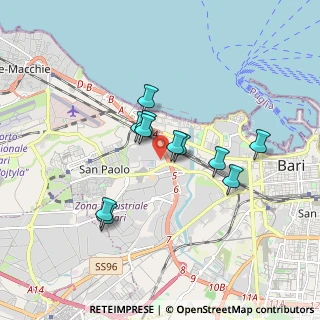 Mappa Strada Vicinale del Tesoro, 70123 Bari BA (1.48455)