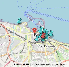 Mappa Via Napoli, 70125 Bari BA, Italia (1.245)
