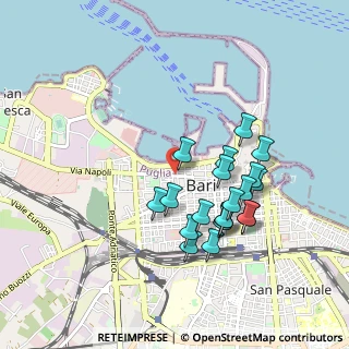 Mappa Via Napoli, 70125 Bari BA, Italia (0.914)