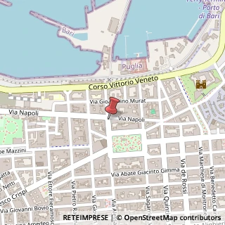 Mappa Via Napoli, 86, 70123 Bari, Bari (Puglia)